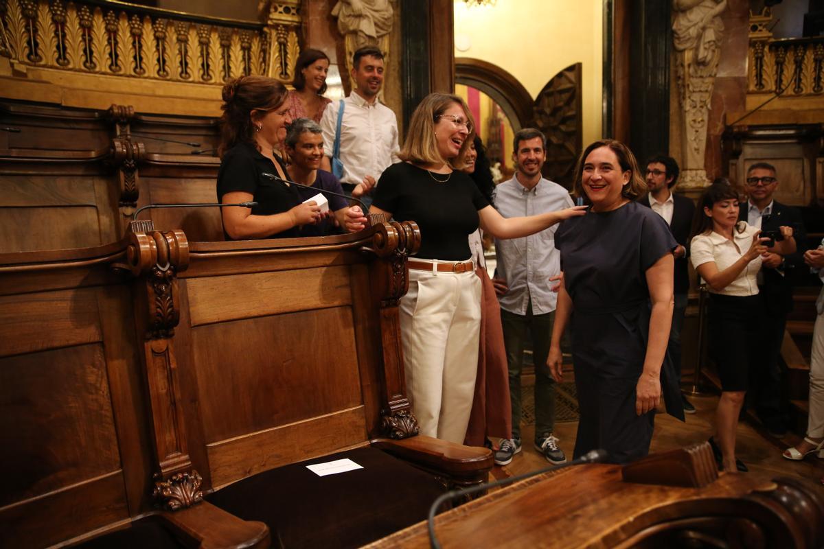 El Ayuntamiento de Barcelona ha celebrado este martes un pleno extraordinario para abrir el mandato del alcalde, Jaume Collboni.