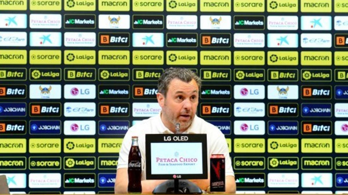 Sergio González, entrenador del Cádiz, en rueda de prensa