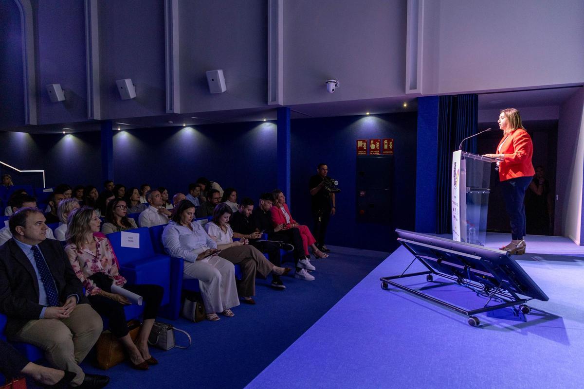 Xaro Escrig, directora general de Innovación e Inclusión Educativa de la Conselleria de Educación, Universidades y Empleo, durante su discurso de apertura