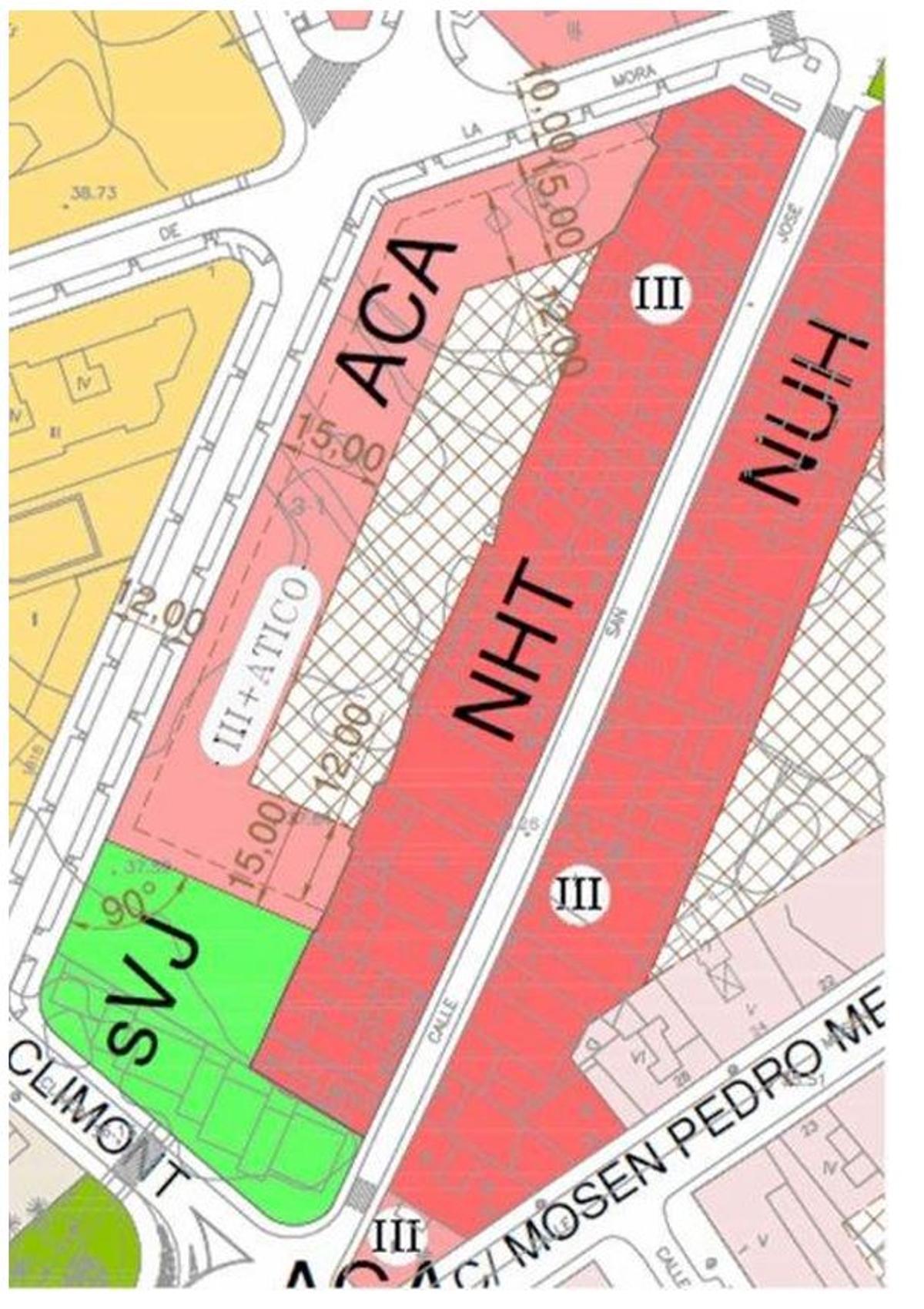 Límite no oficial propuesto en la modificación 25 para evitar afección patrimonial, según los vecinos