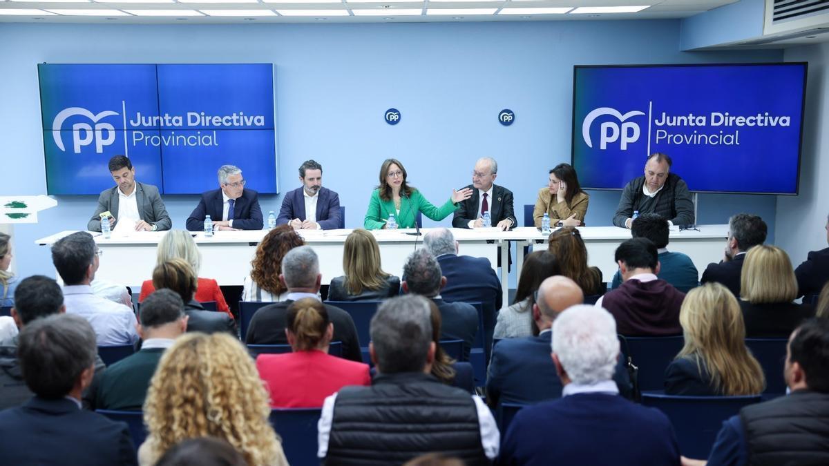 Junta directiva provincial del PP de Málaga.