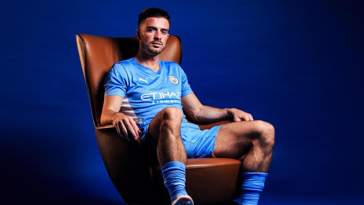 Jack Grealish, con la camiseta del City.