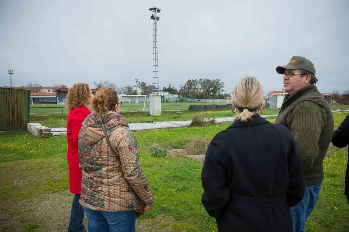 Visita de Guardiola al municipio cacereño de Brozas.