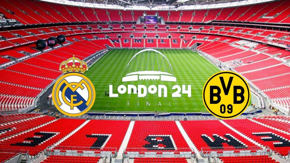 Final de la Champions entre el Real Madrid y el Borussia Dortmund.