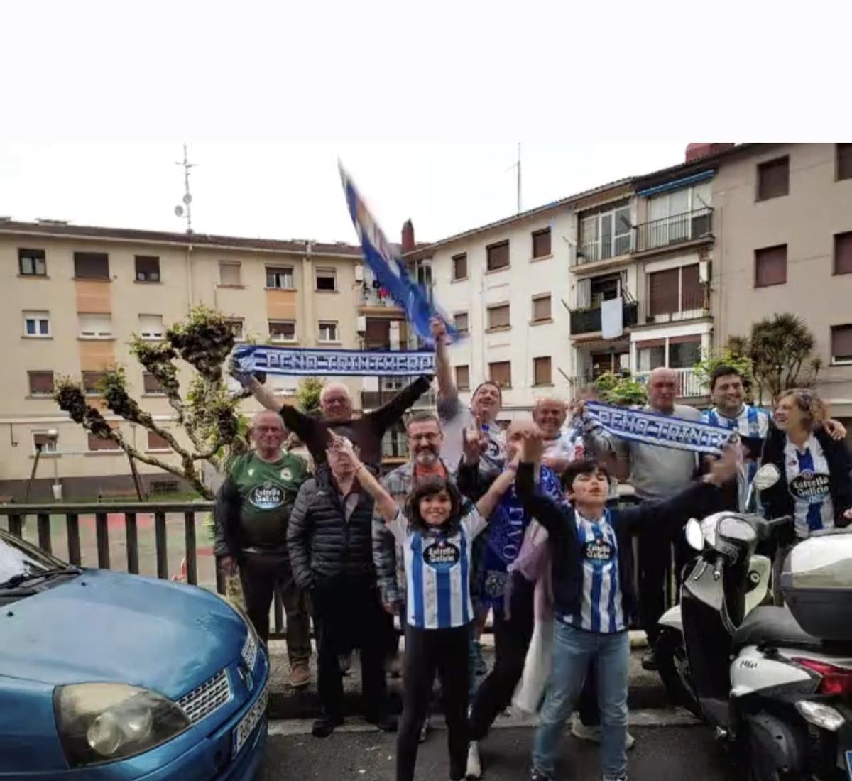 Los peñistas, el día del ascenso a Segunda