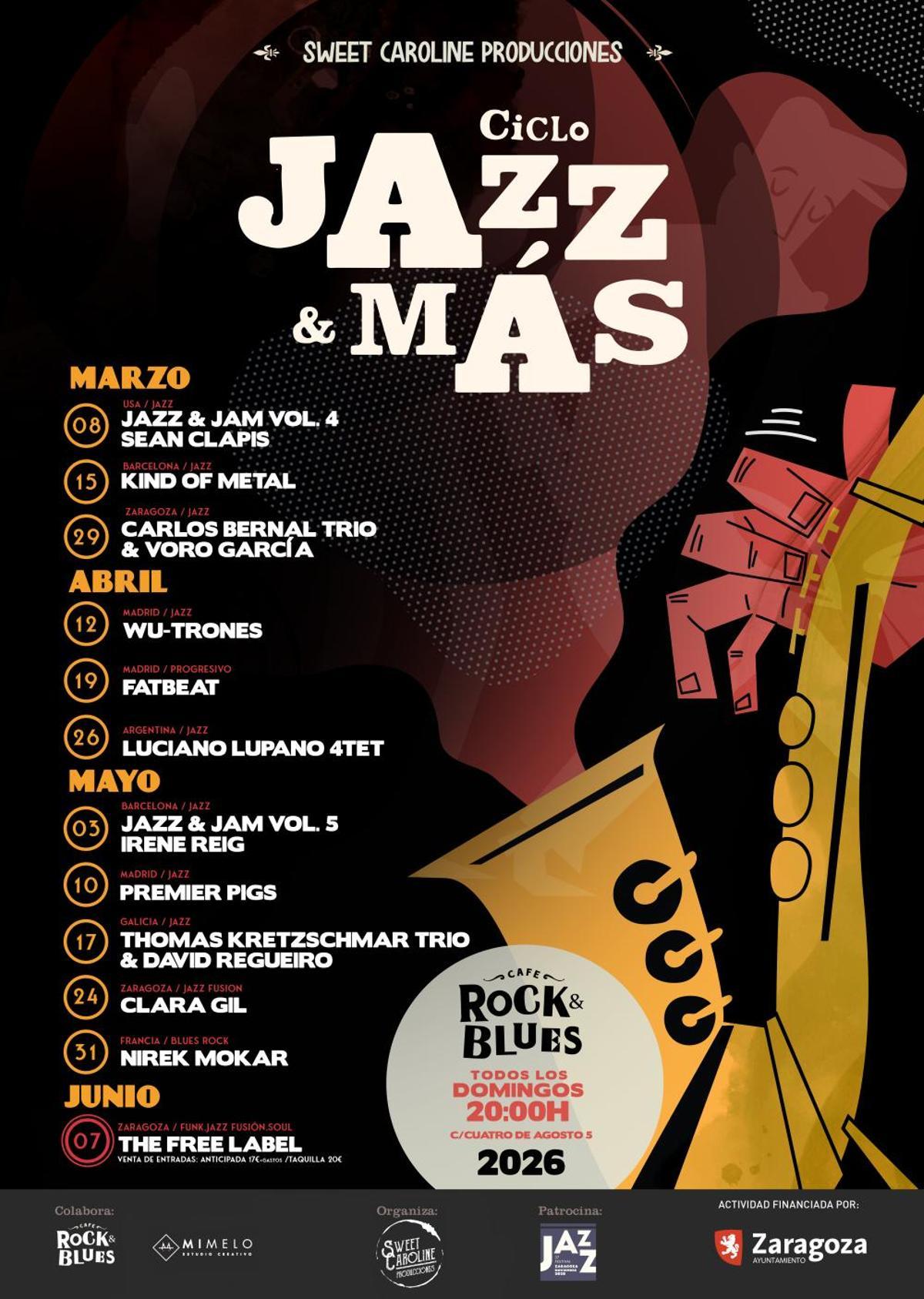 Cartel del ciclo Jazz &amp; Más