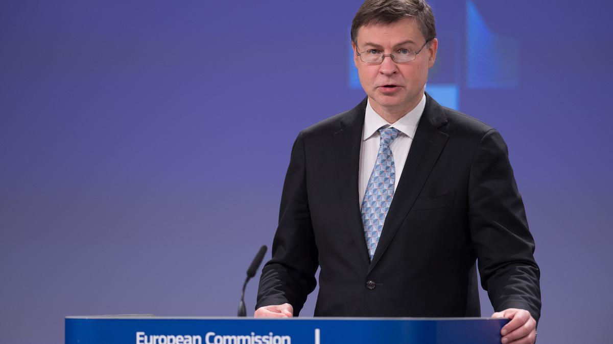 Valdis Dombrovskis, en una imagen de archivo.