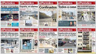 La epidemia del coronavirus en las últimas portadas de EL PERIÓDICO