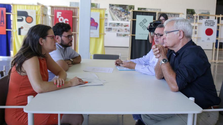 Oltra y Ribó en su reunión en La Marina.