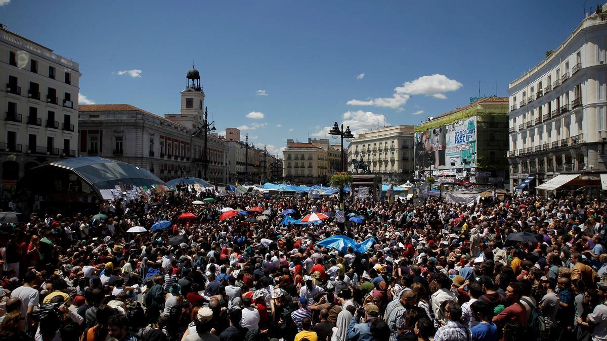 Puerta del Sol, 2011, para comparativa con 2021