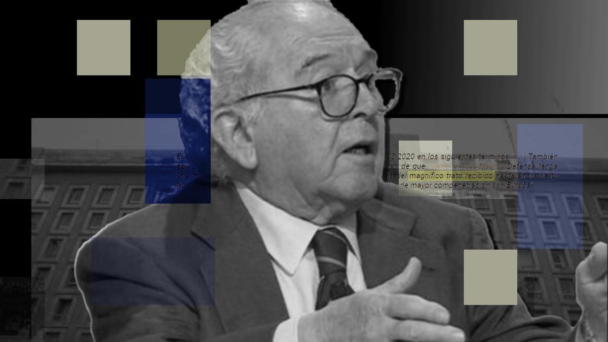 Collage del exministra Eduardo Serra.