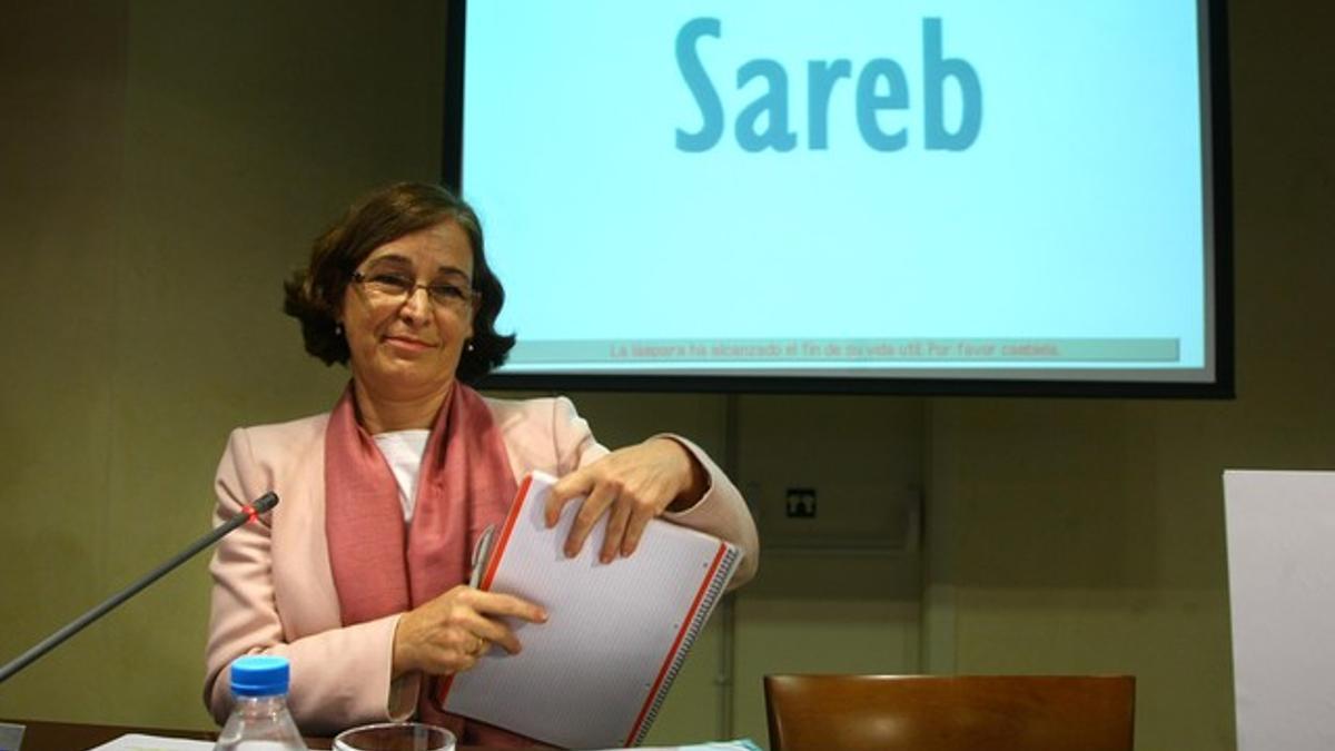 La presidenta de la Sareb, Belén Romana, dió a conocer la estructura de la entidad el 19 de dieciembre.