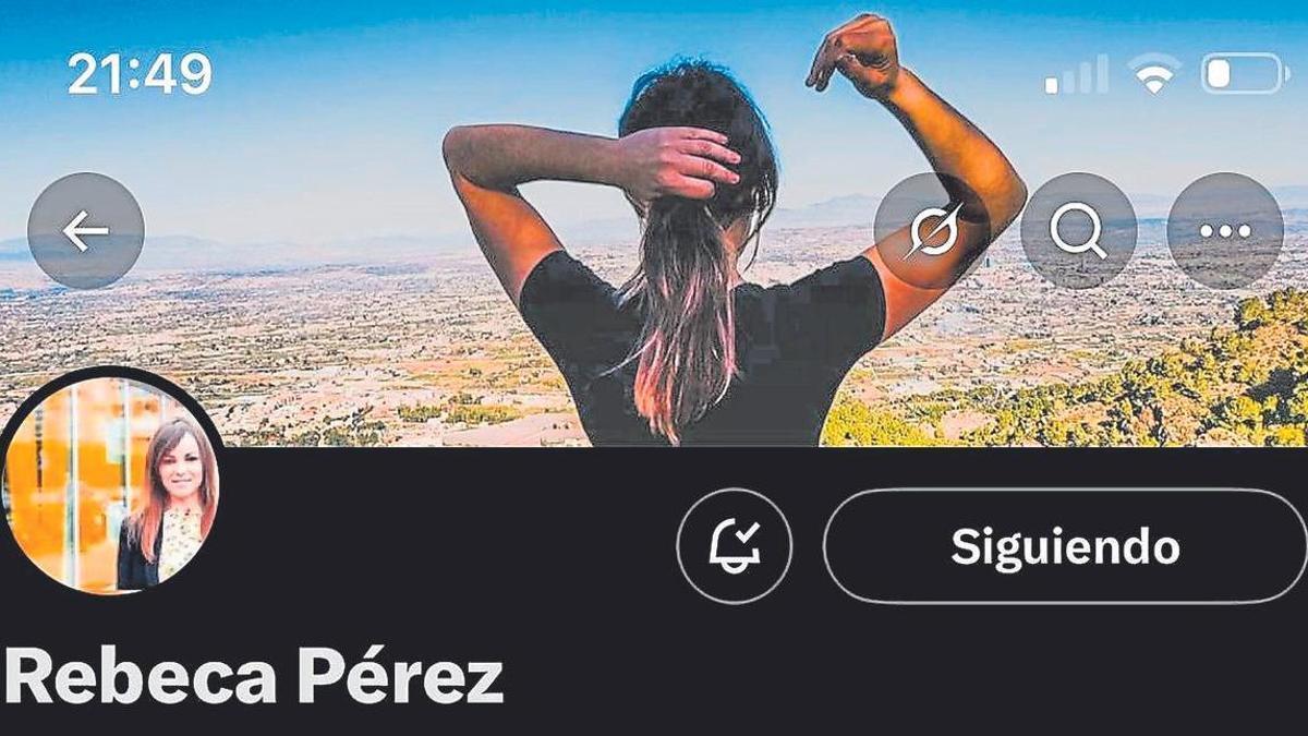 Perfil de X de Rebeca Pérez