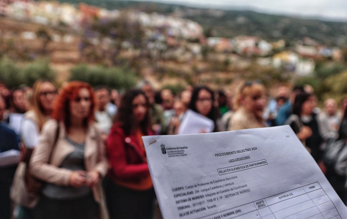 El llamamiento de los aspirantes a las pruebas en 2024 en Canarias.