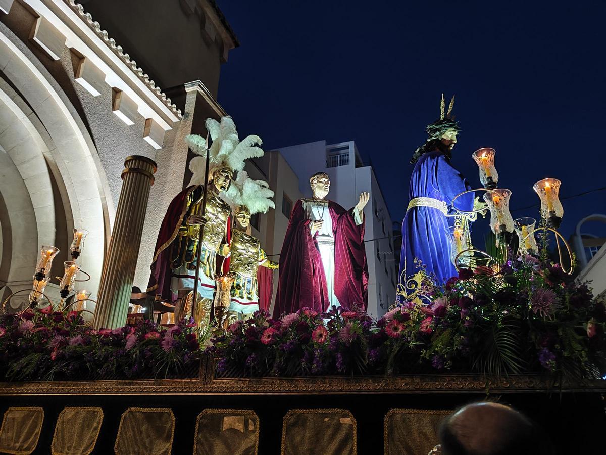 La estación de penitencia de la Cofradía de Jesús Cautivo en Ibiza