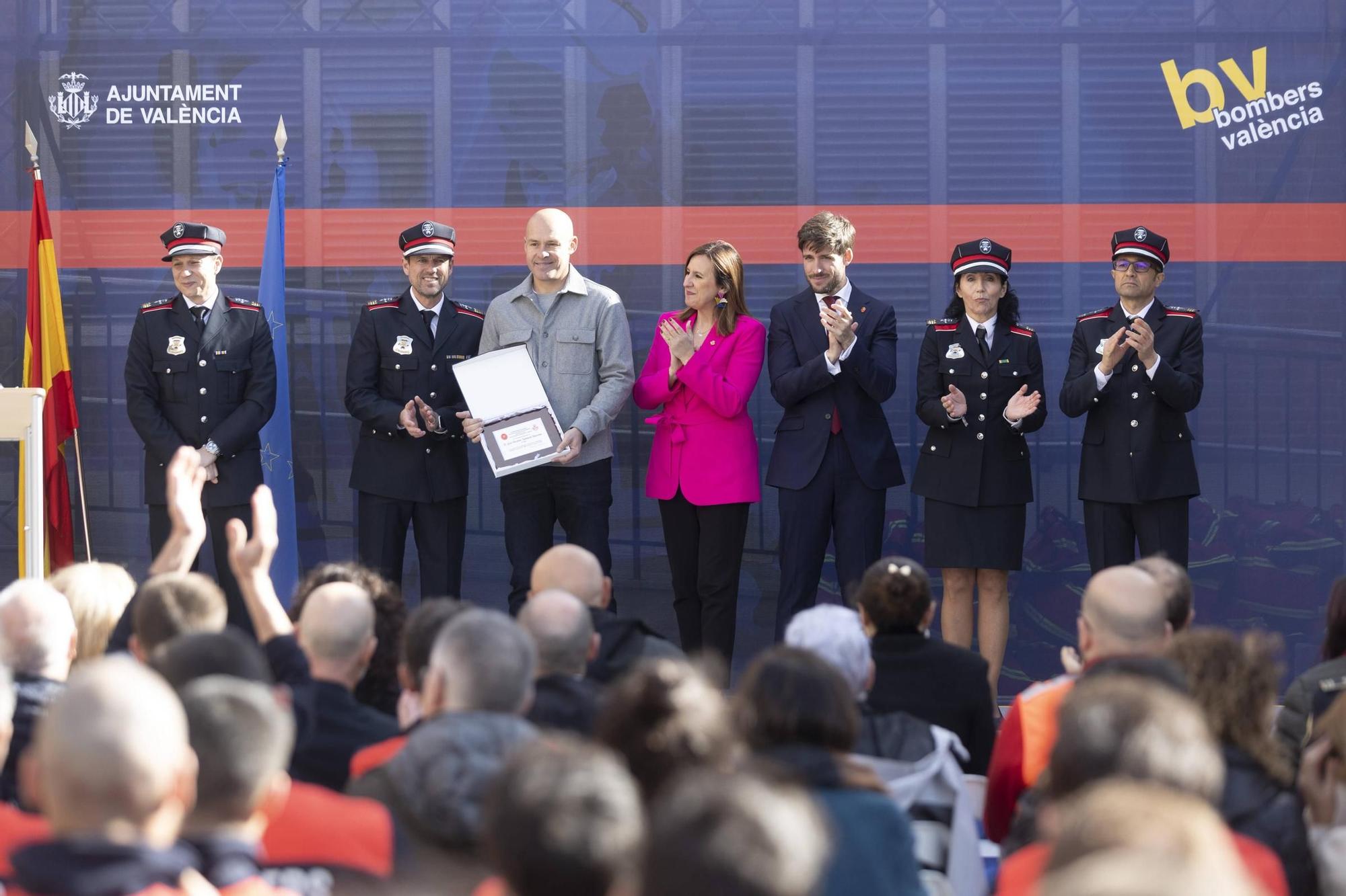 Acto con motivo de la festividad del Cuerpo de Bomberos de València