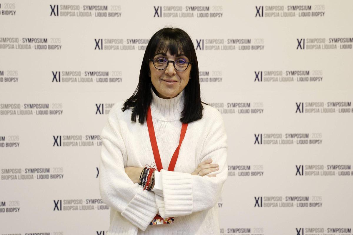 La investigadora Gema Moreno-Bueno en el Simposio Biopsia Líquida