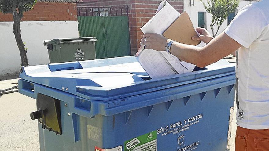 Las Villuercas recicló en mayo 21.000 kilos de papel