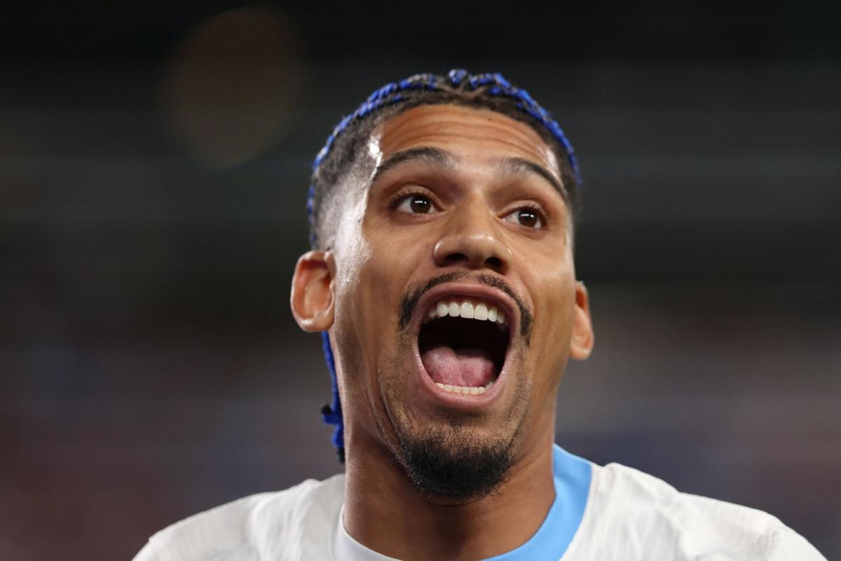 Ronald Araújo, tras anotar un gol con Uruguay