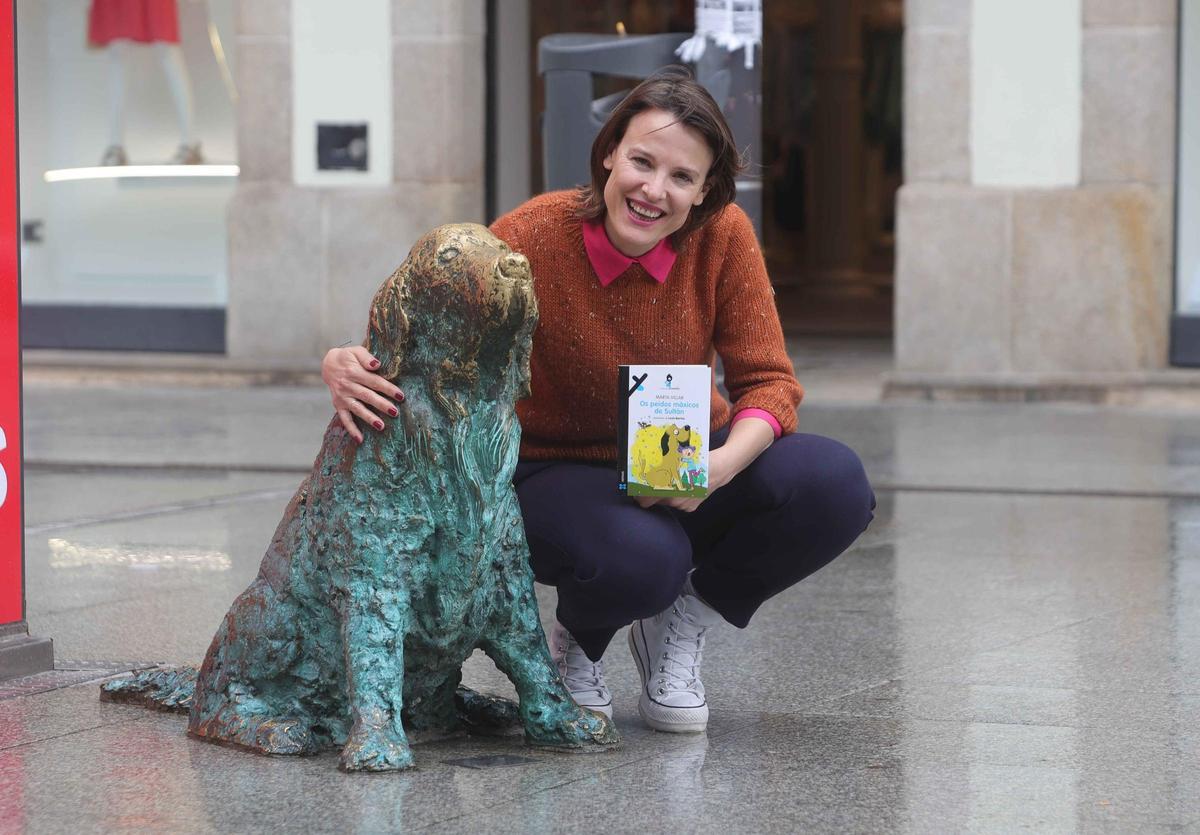 Marta Villar, co seu último libro