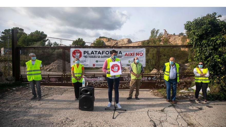 La plataforma No toqueu sa Garrigueta Rassa está integrada por asociaciones vecinales y ecologistas.