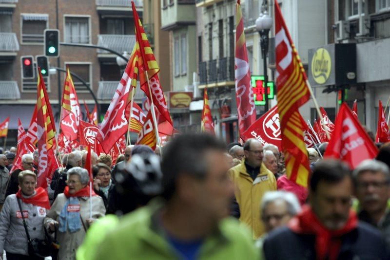 Protesta de jubilados en Zaragoza