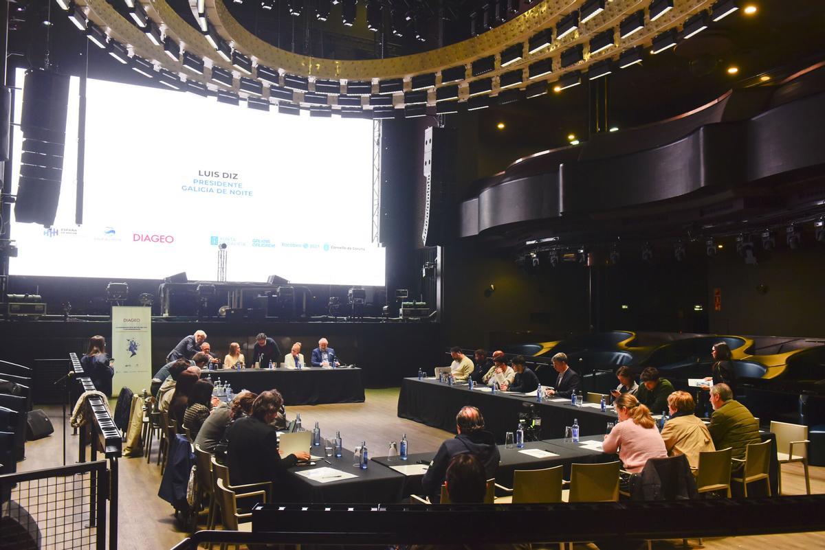Inauguración del título de Capital Española del Ocio Nocturno de A Coruña, en la sala Pelícano.
