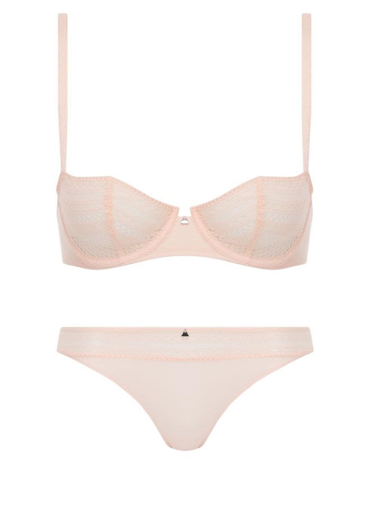 Conjunto de lencería en rosa nude de Passionata en San Valentín