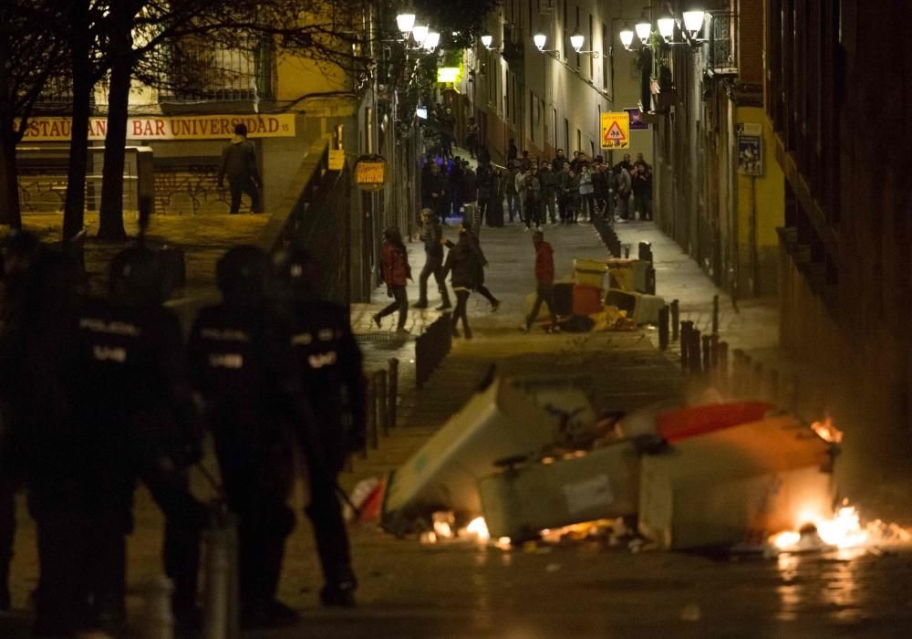 Disturbios en el madrileño barrio de Lavapiés