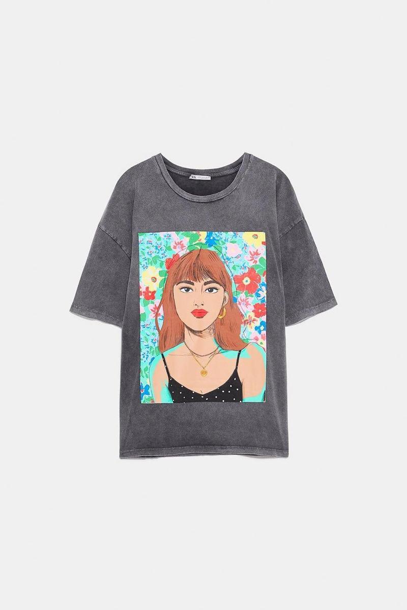 Camiseta retrato de Zara (precio: 12,95 euros)