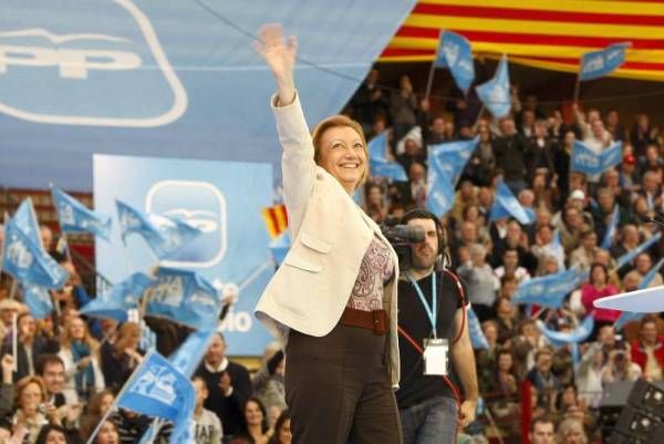 Las imágenes del mitin de la coalición PP-PAR en Zaragoza