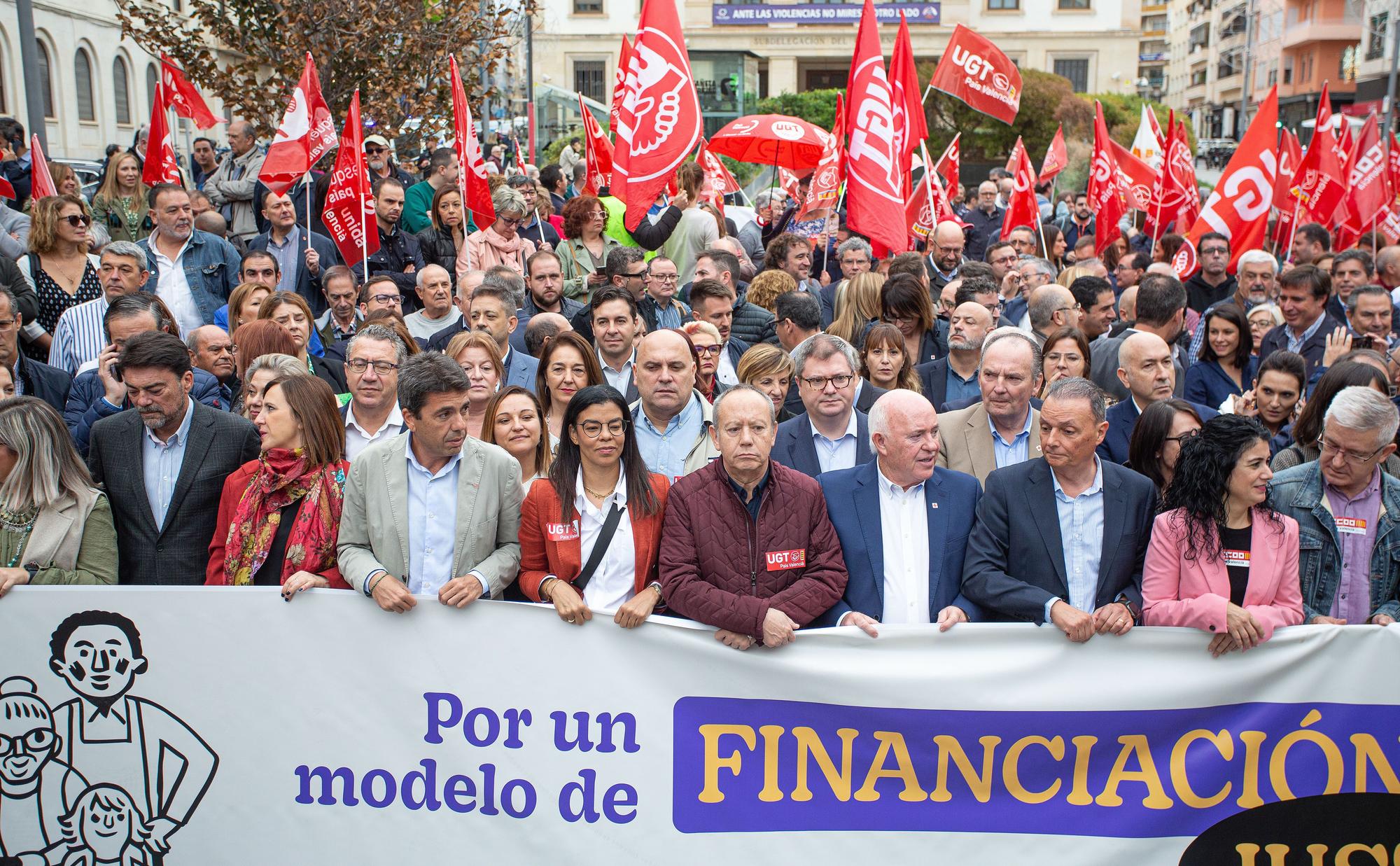 Concentración para reclamar una financiación justa para la provincia de Alicante