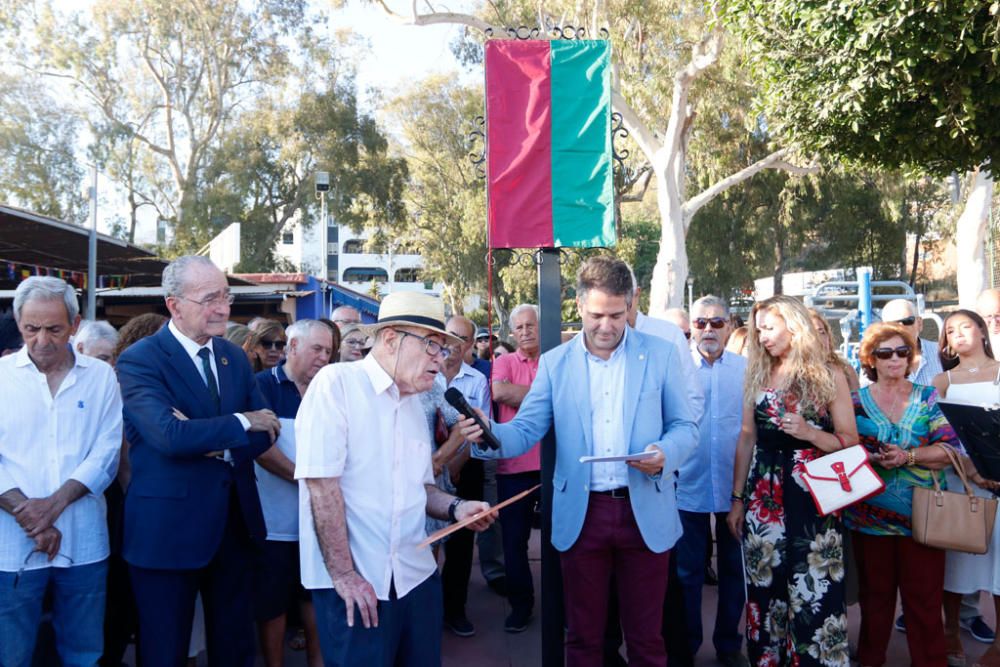 Una placa de cerámica recuerda a Juan José Andreu Paniagua, 'Pani', en la zona aproximada donde perdió la vida en 1981, con tan solo 28 años, junto al merendero El Tintero