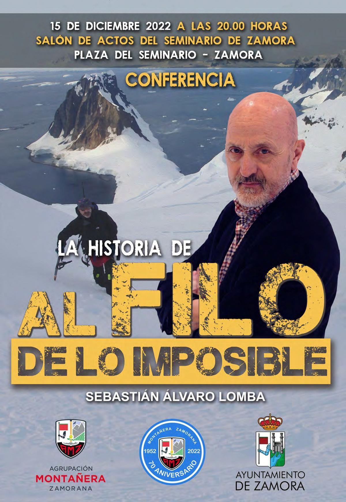 Zamora acoge una charla sobre la historia de 'Al filo de lo imposible'.