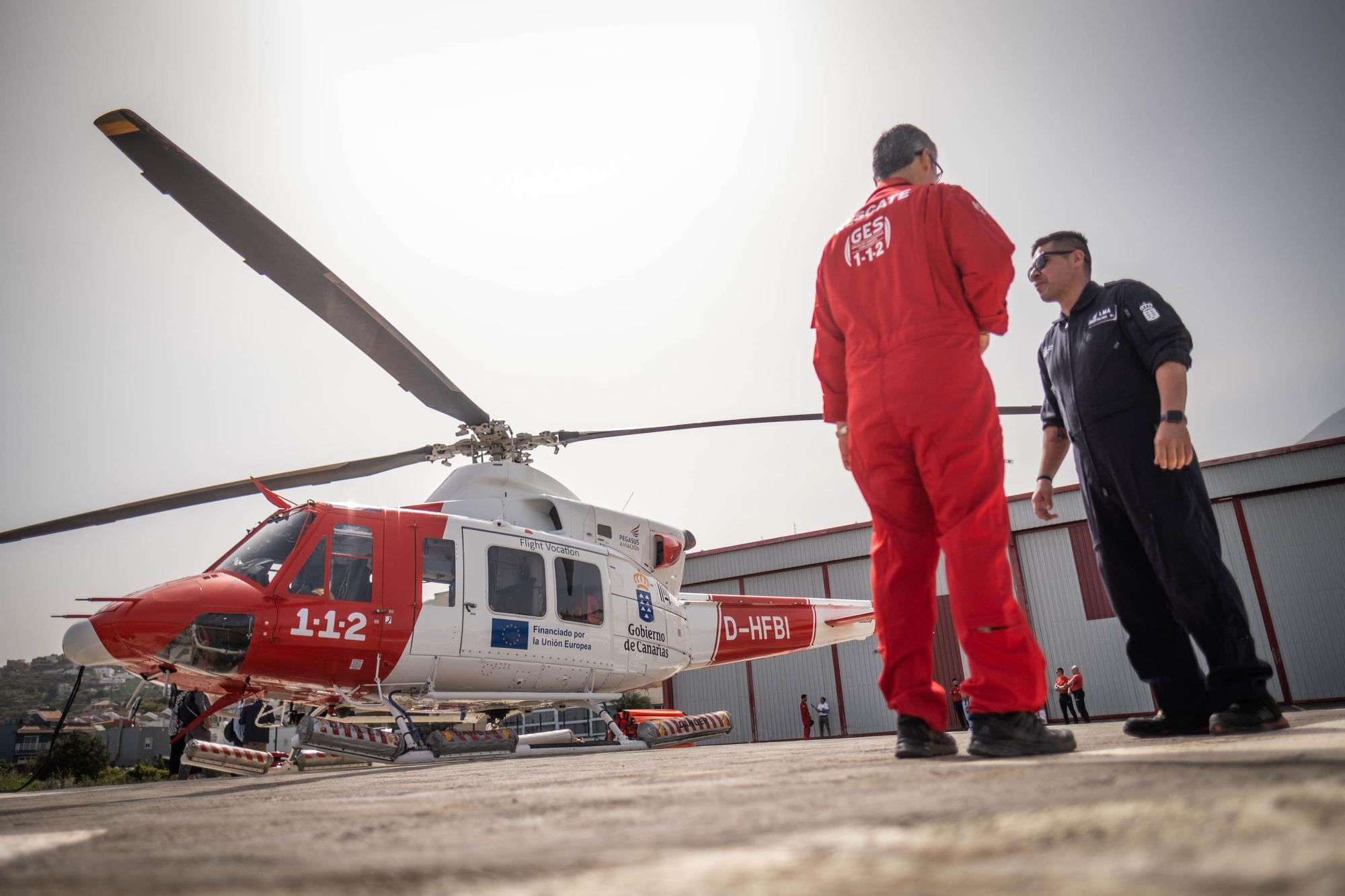 Presentación del nuevo modelo de helicópteros del Gobierno de Canarias