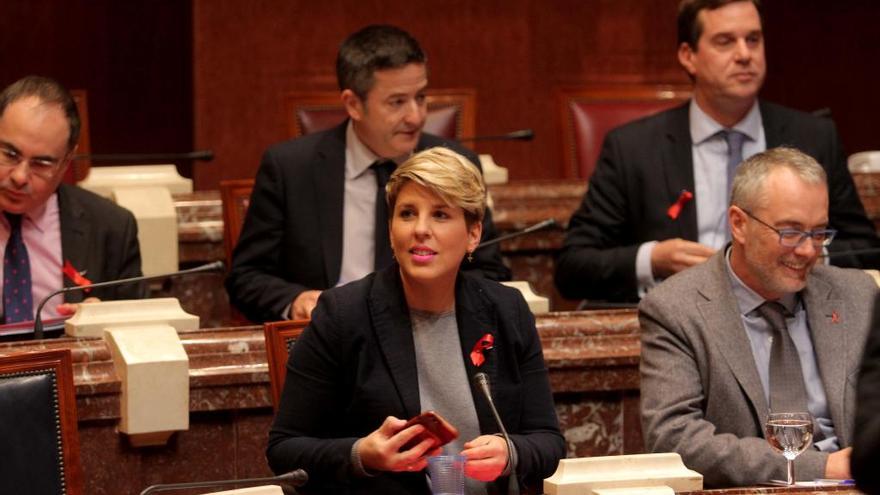 Noelia Arroyo, en la Asamblea Regional