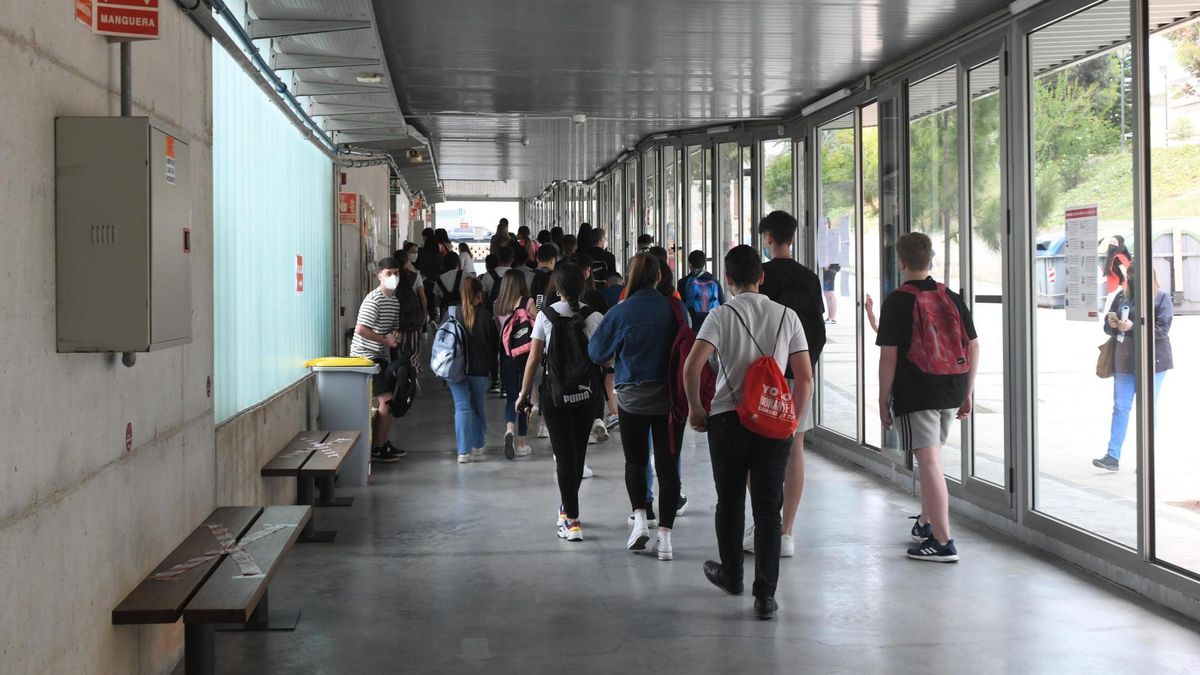 Alumnos en el Campus de Espinardo de la UMU.