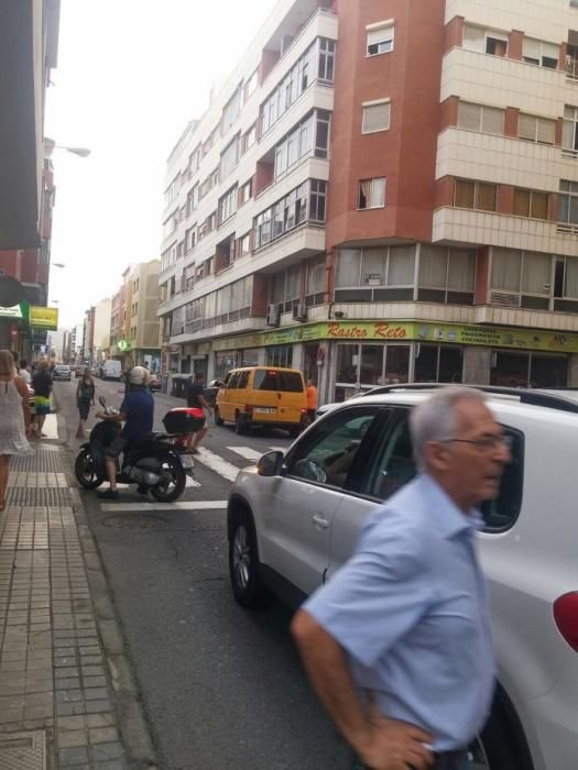 Incendio en la calle Fernando Guanarteme de la capital grancanaria