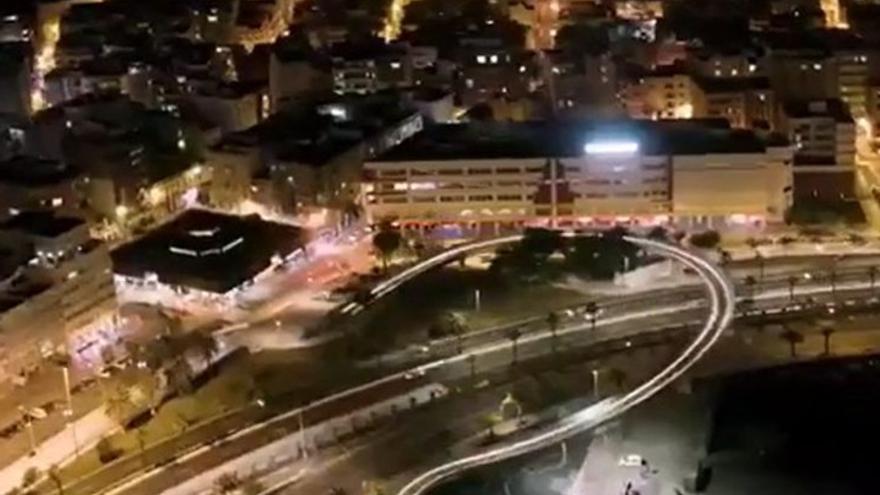 Así se ve la pasarela 'Onda Atlántica' desde el aire