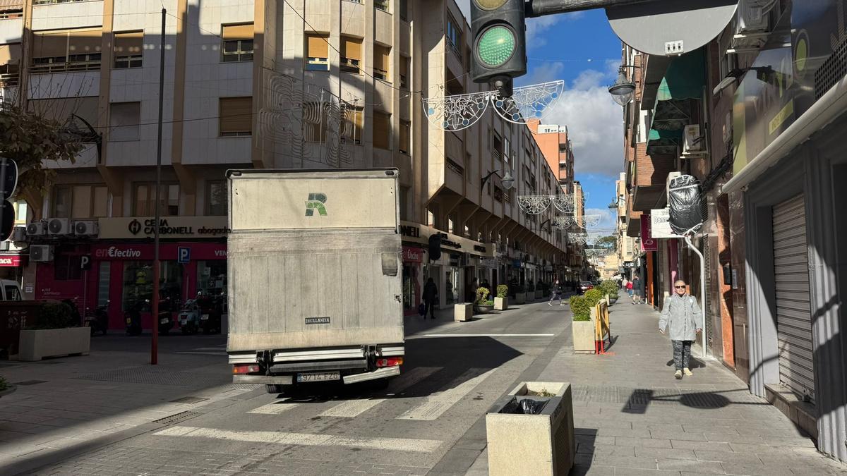 La calle Antonino Vera, en una imagen de este jueves.