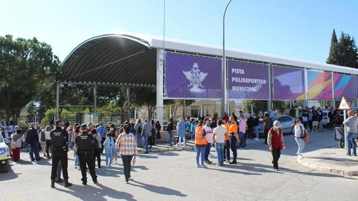 Imagen de la nueva cubierta del polideportivo de Alhaurín el Grande.