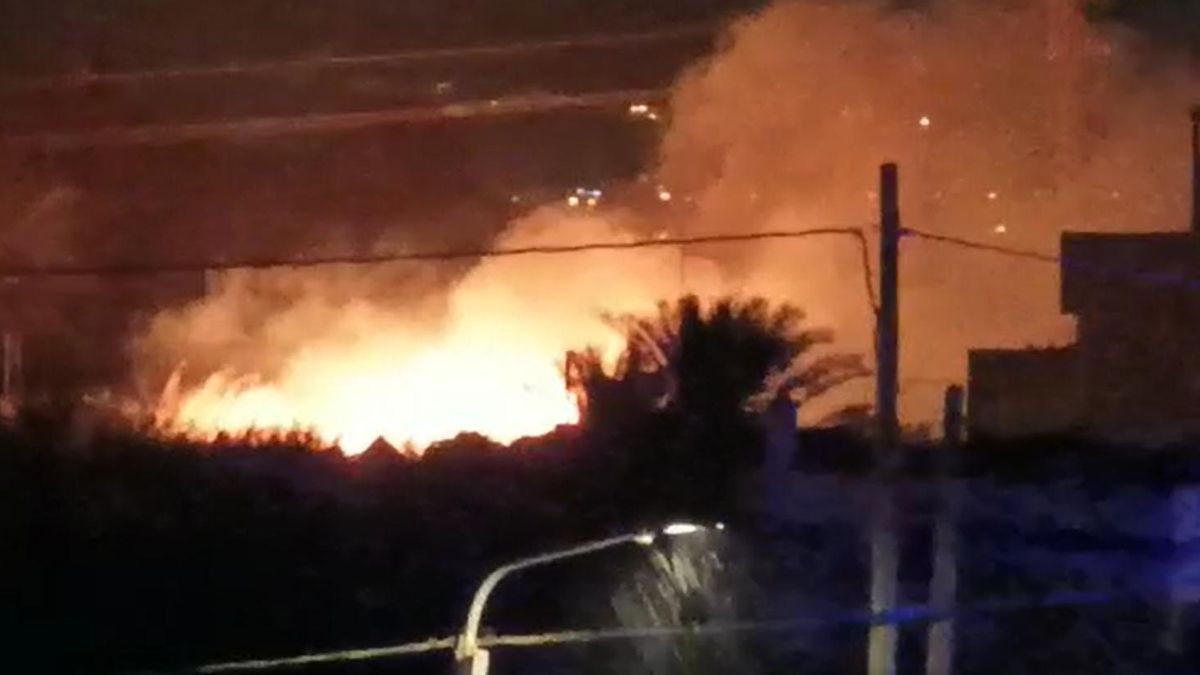 Incendio en La Laguna