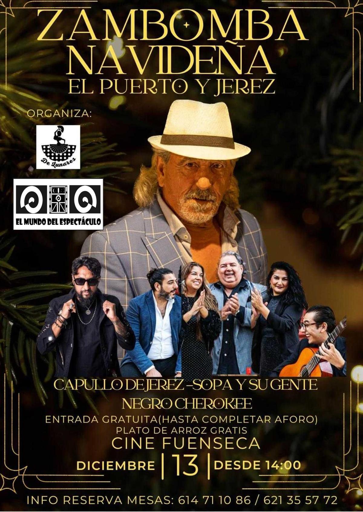 Zambomba navideña en el cine Fuenseca.