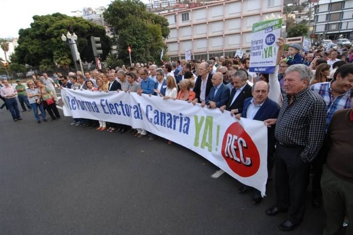 MANIFESTACION REFORMA ELECTORAL CANARIA