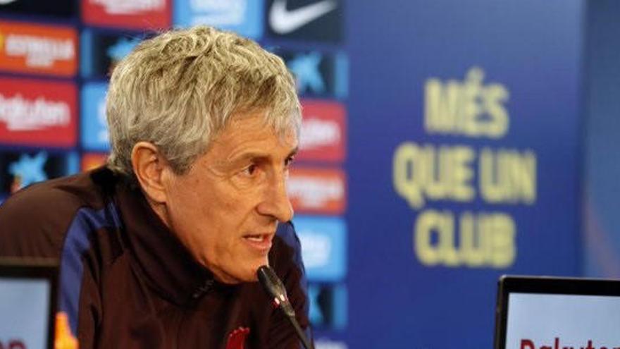 Quique Setién, entrenador del FC Barcelona