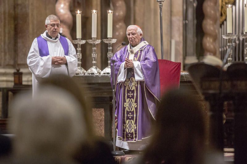 Misa celebrada en la Catedral de València en el primer aniversario de la muerte de la exalcaldesa