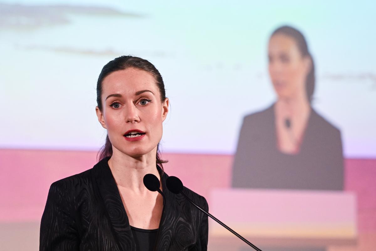 Sanna Marin, primera ministra de Finlandia.