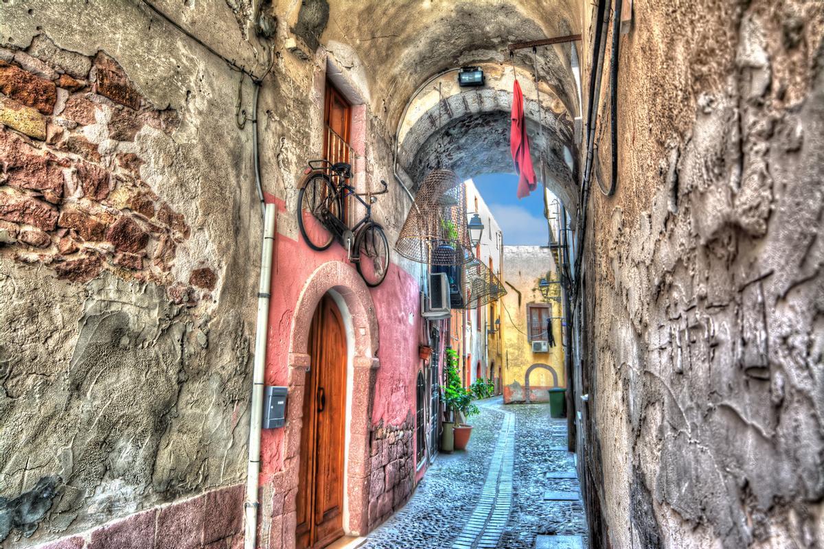 Callejeando por Bosa, Cerdeña.