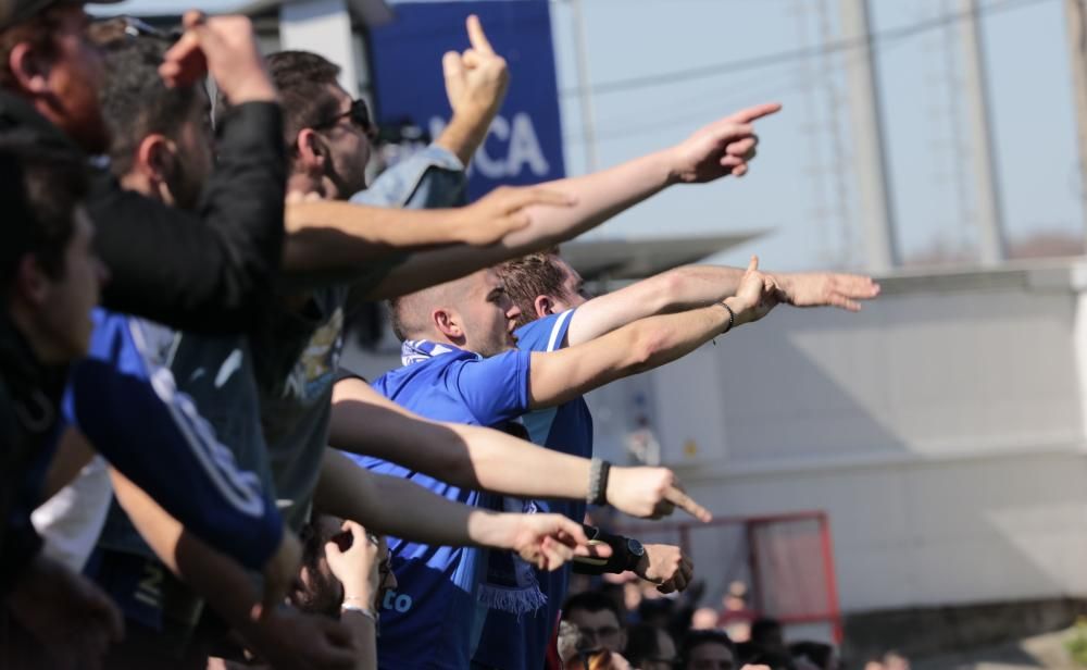 El partido del Oviedo en Lugo, en imágenes