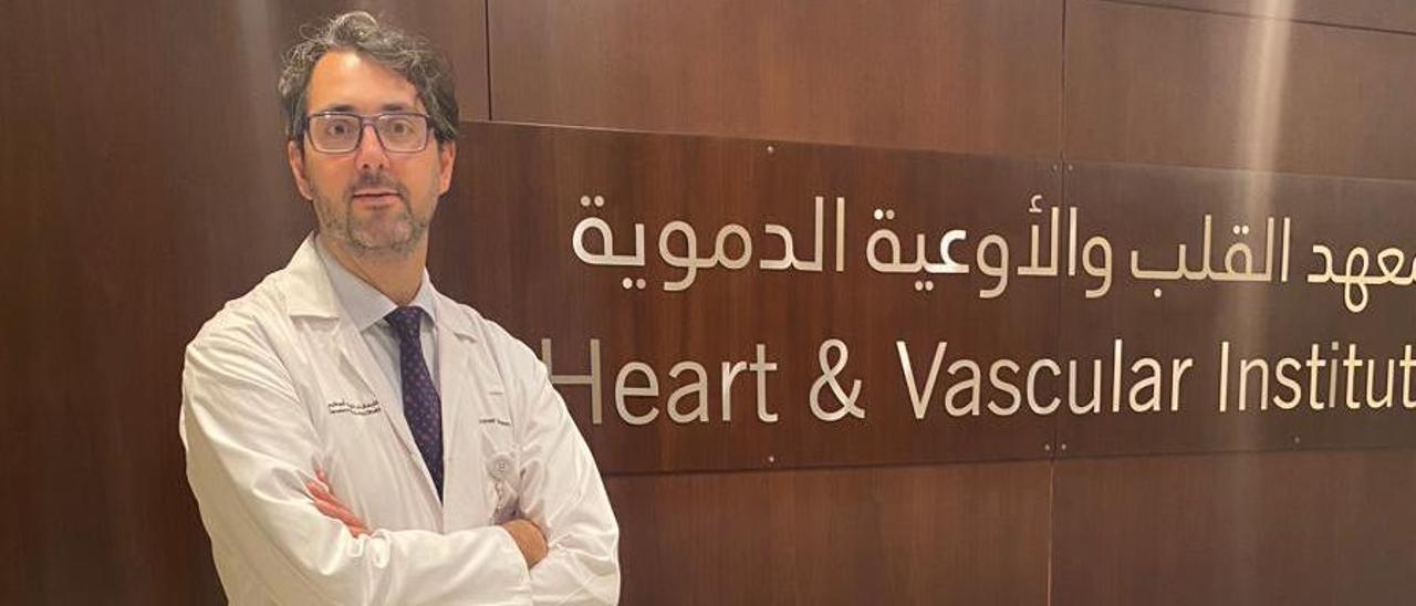 Andrés Obeso, en el Cleveland Clinic de Abu Dabi.